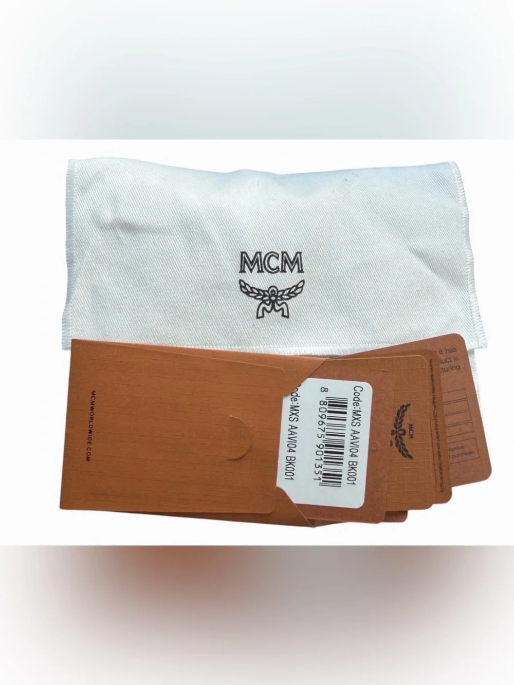 MCM Black Monogram Leather Wallet